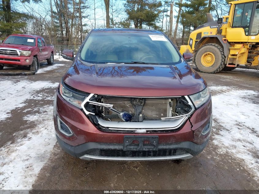 2015 Ford Edge Sel VIN: 2FMTK4J90FBB20119 Lot: 43920650