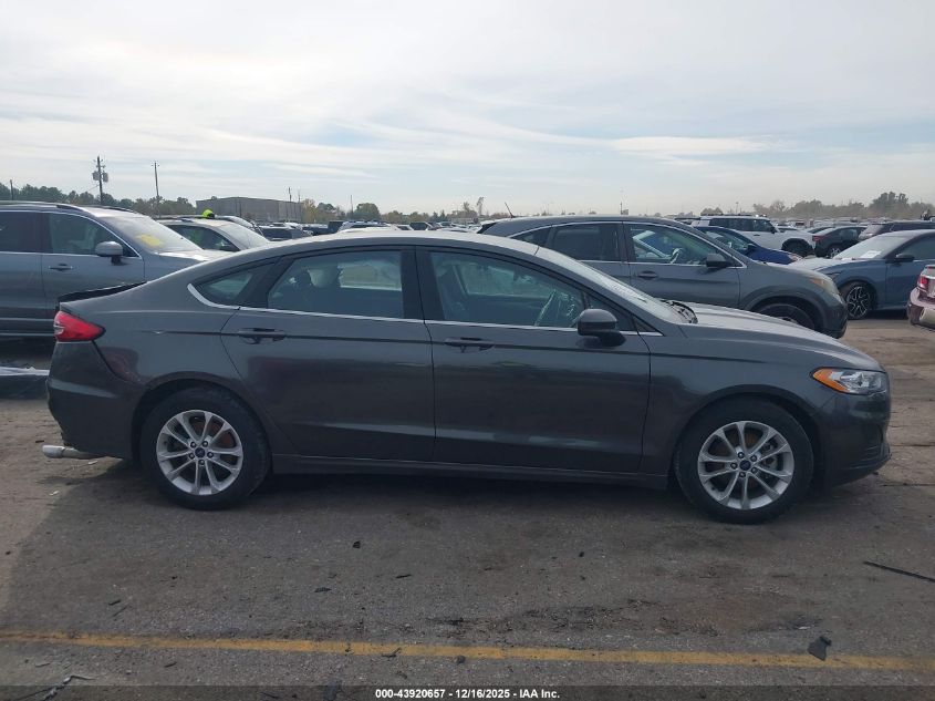 2019 Ford Fusion Se VIN: 3FA6P0HD7KR283101 Lot: 43920657
