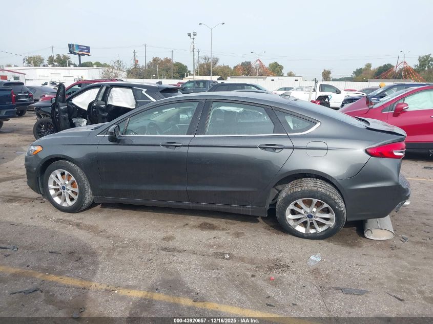 2019 Ford Fusion Se VIN: 3FA6P0HD7KR283101 Lot: 43920657