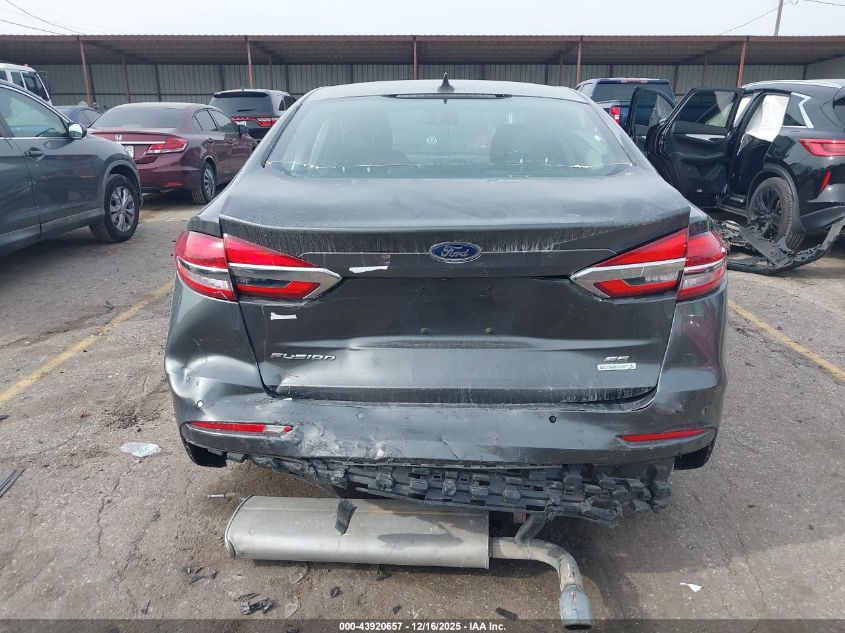 2019 Ford Fusion Se VIN: 3FA6P0HD7KR283101 Lot: 43920657