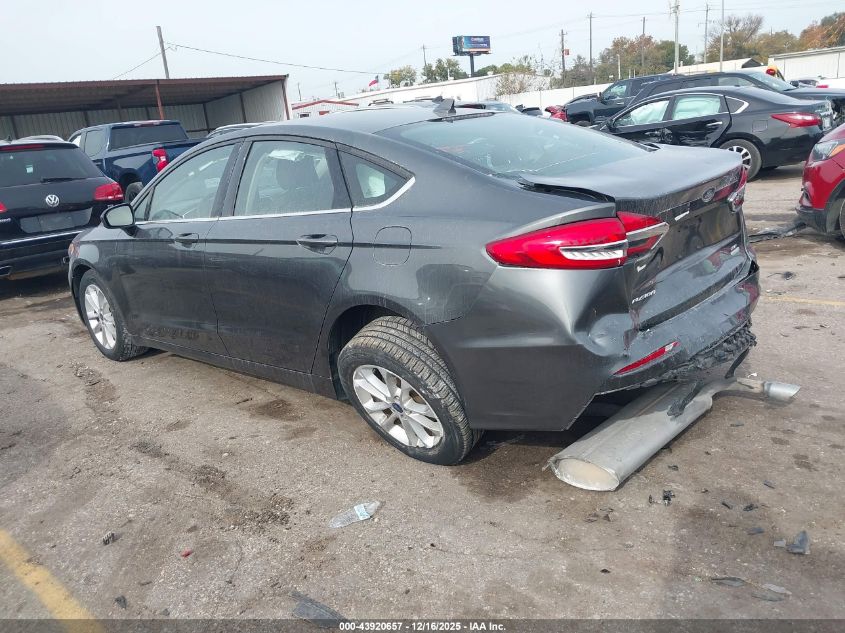 2019 Ford Fusion Se VIN: 3FA6P0HD7KR283101 Lot: 43920657