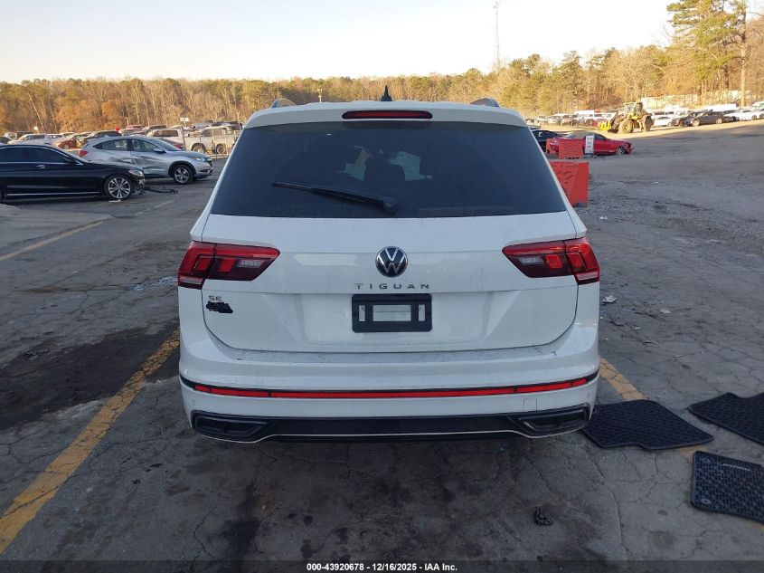 2022 Volkswagen Tiguan 2.0T Se R-Line Black VIN: 3VVCB7AX7NM007366 Lot: 43920678