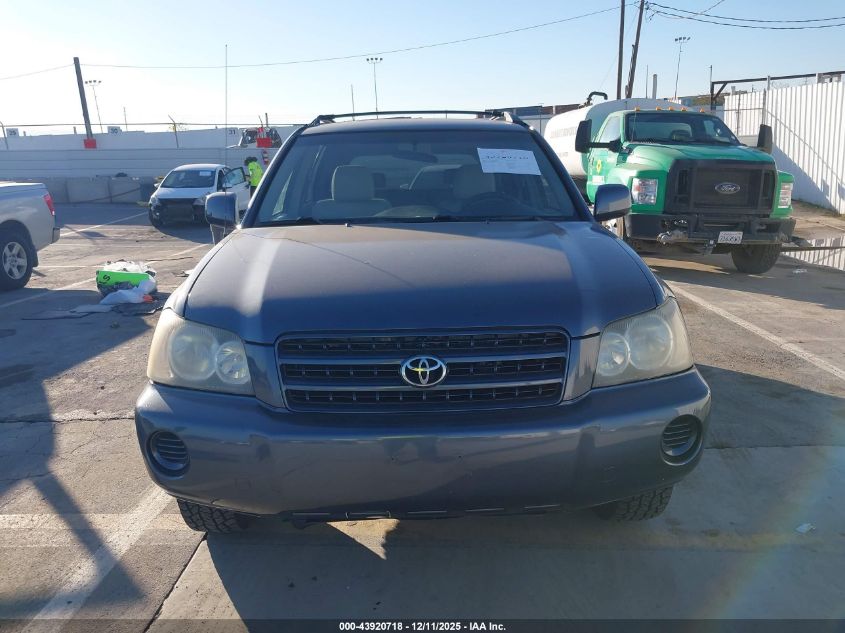 2002 Toyota Highlander V6 VIN: JTEGF21A520036748 Lot: 43920718