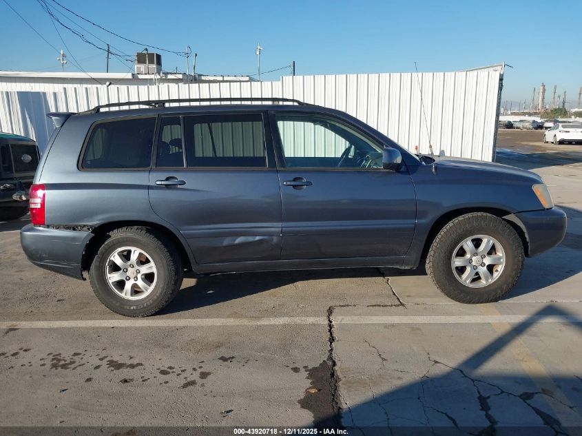 2002 Toyota Highlander V6 VIN: JTEGF21A520036748 Lot: 43920718