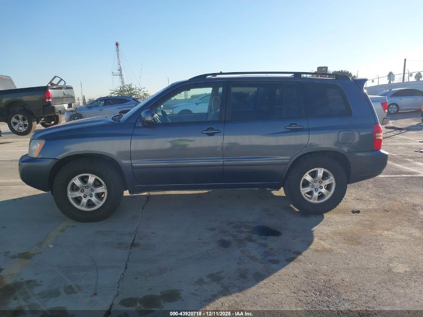 2002 Toyota Highlander V6 VIN: JTEGF21A520036748 Lot: 43920718