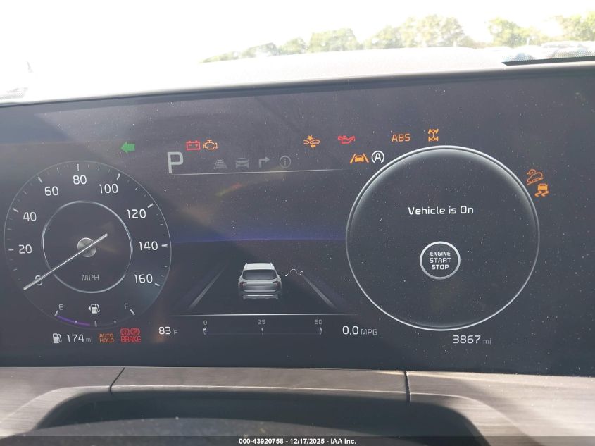 2025 Kia Telluride Sx Prestige X-Line VIN: 5XYP5DGCXSG655237 Lot: 43920758