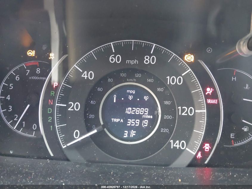 2014 Honda Cr-V Ex-L VIN: 5J6RM4H78EL045739 Lot: 43920797