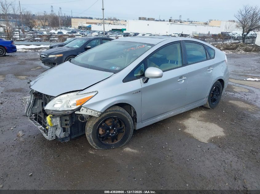 2014 Toyota Prius Two VIN: JTDKN3DU4E0357133 Lot: 43920908