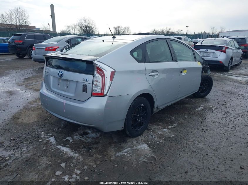 2014 Toyota Prius Two VIN: JTDKN3DU4E0357133 Lot: 43920908