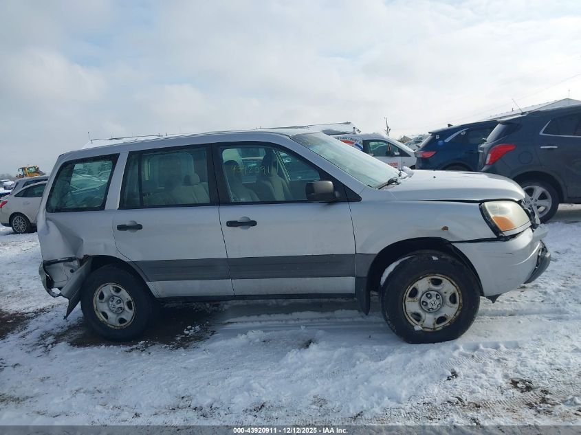 2004 Honda Pilot Lx VIN: 2HKYF18154H576101 Lot: 43920911