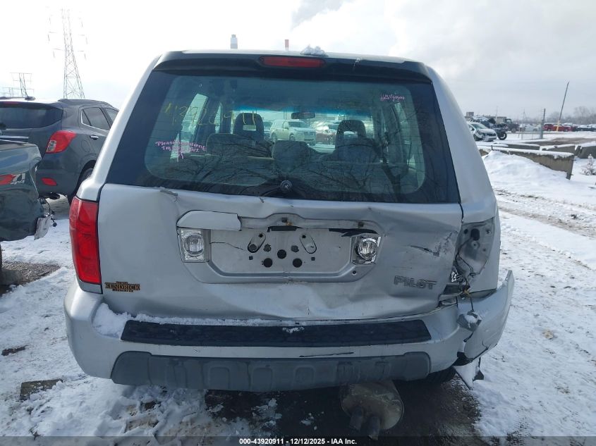 2004 Honda Pilot Lx VIN: 2HKYF18154H576101 Lot: 43920911