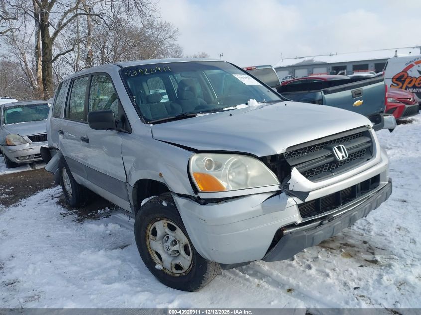 2004 Honda Pilot Lx VIN: 2HKYF18154H576101 Lot: 43920911