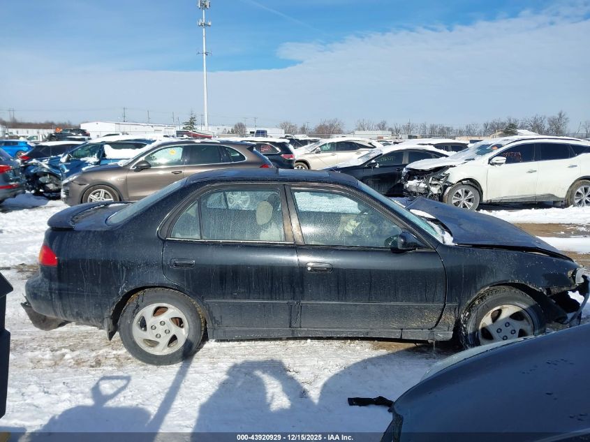 2000 Toyota Corolla Le VIN: 2T1BR12E4YC296123 Lot: 43920929