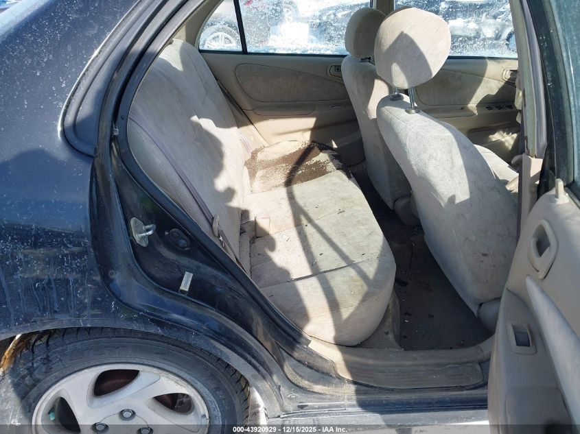 2000 Toyota Corolla Le VIN: 2T1BR12E4YC296123 Lot: 43920929