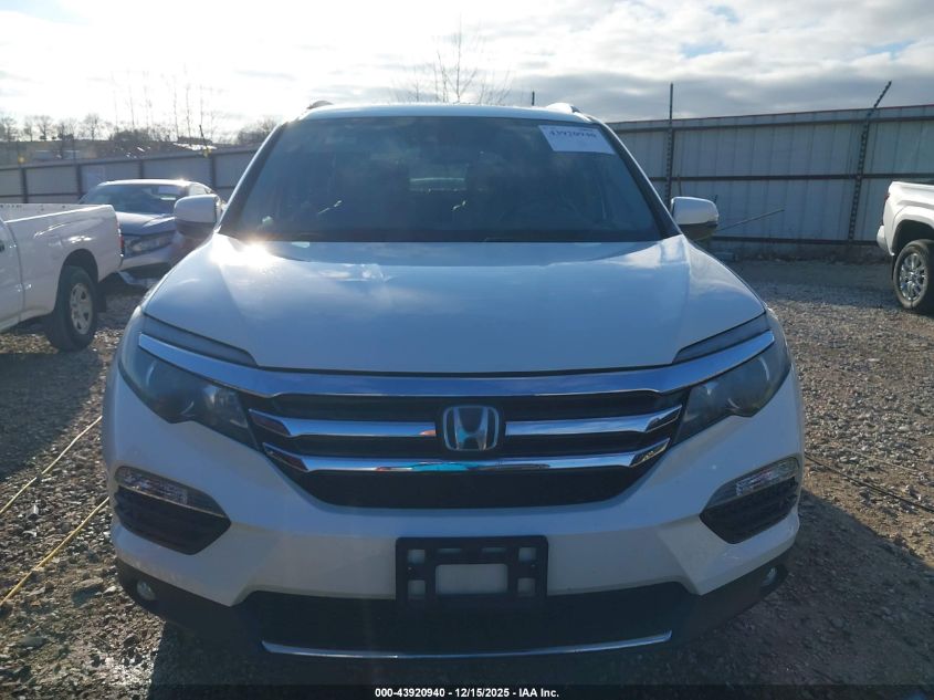 2017 Honda Pilot Elite VIN: 5FNYF6H06HB051539 Lot: 43920940