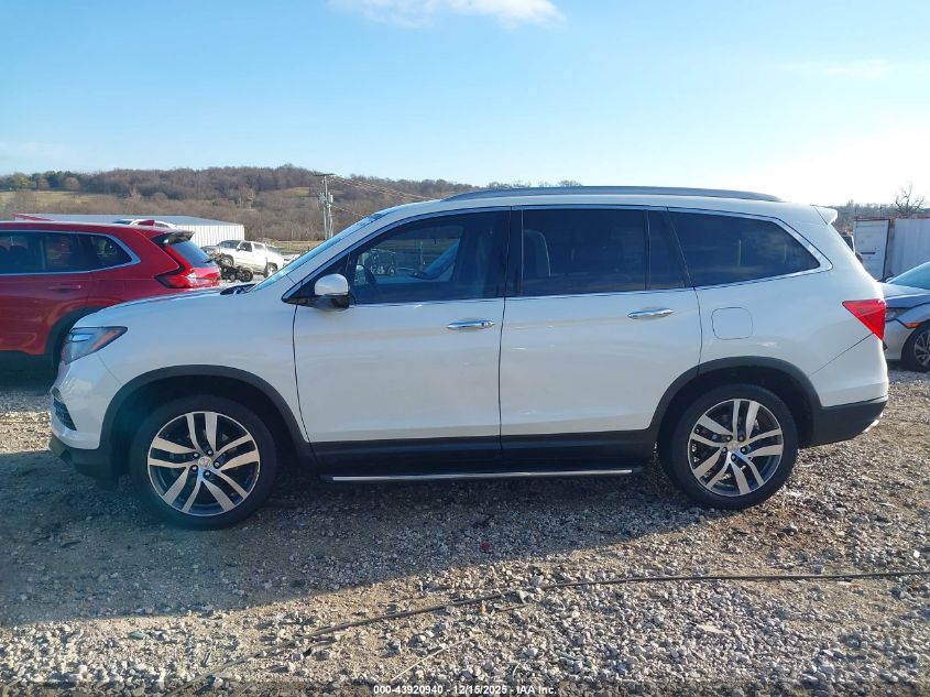 2017 Honda Pilot Elite VIN: 5FNYF6H06HB051539 Lot: 43920940