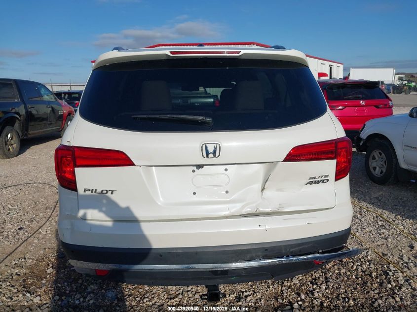 2017 Honda Pilot Elite VIN: 5FNYF6H06HB051539 Lot: 43920940