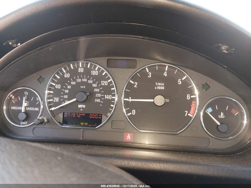 2001 BMW Z3 2.5I VIN: WBACN33421LK46169 Lot: 43920945