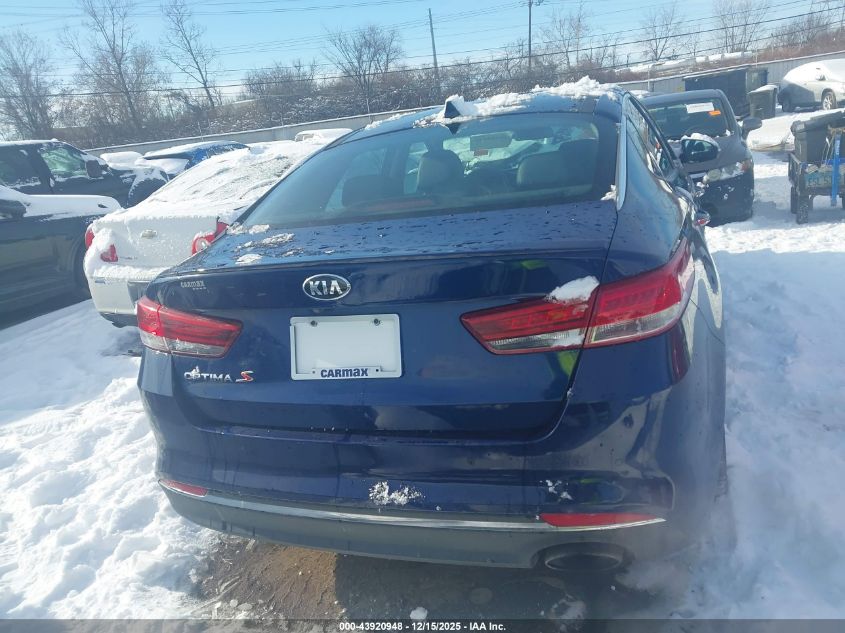 2018 Kia Optima S VIN: 5XXGT4L39JG256611 Lot: 43920948