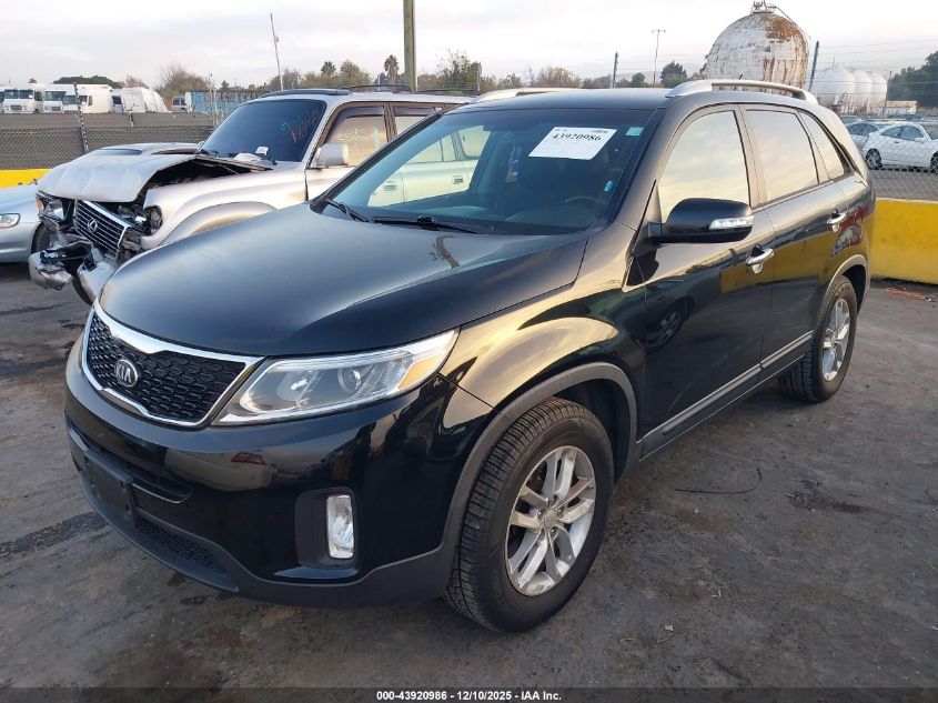 2014 Kia Sorento Lx VIN: 5XYKT3A63EG454099 Lot: 43920986