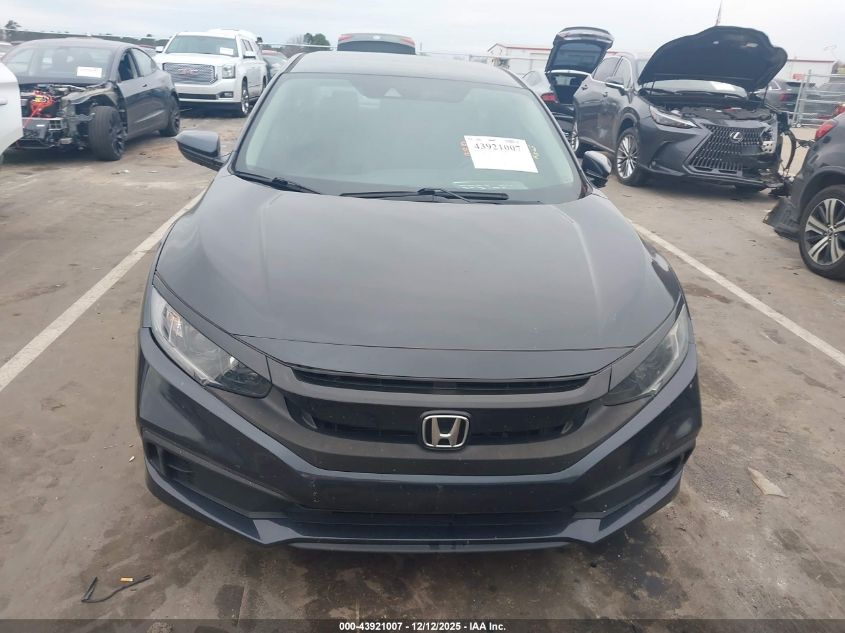 2019 Honda Civic Lx VIN: 19XFC2F60KE035883 Lot: 43921007
