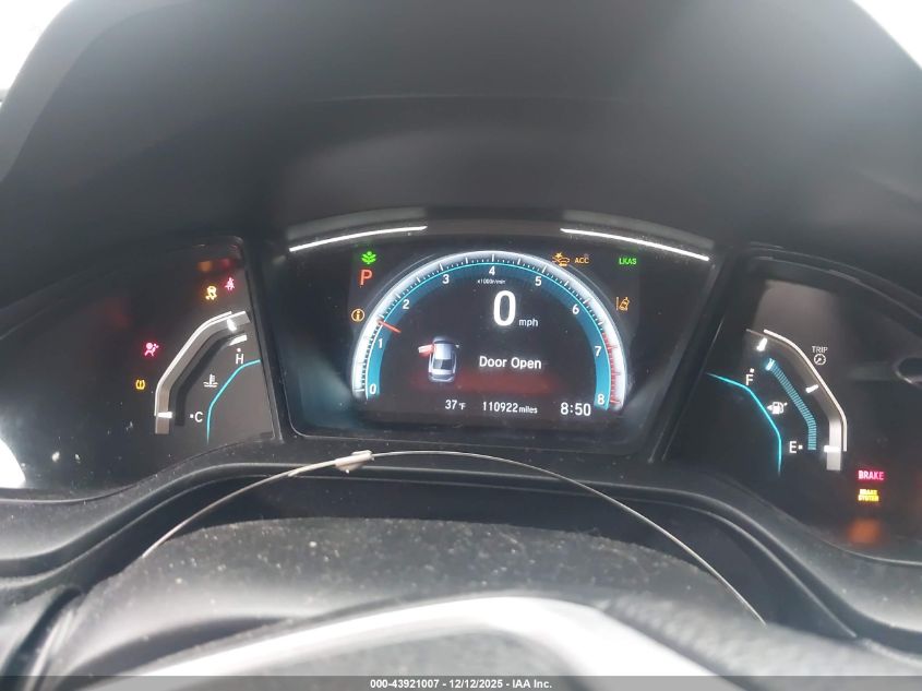 2019 Honda Civic Lx VIN: 19XFC2F60KE035883 Lot: 43921007