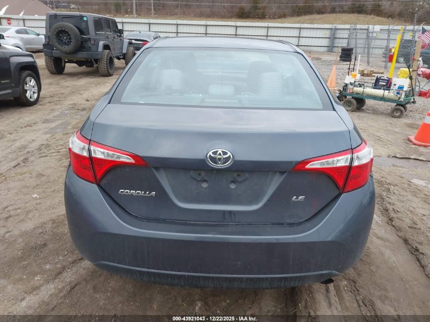 2015 Toyota Corolla Le VIN: 5YFBURHE2FP215590 Lot: 43921043