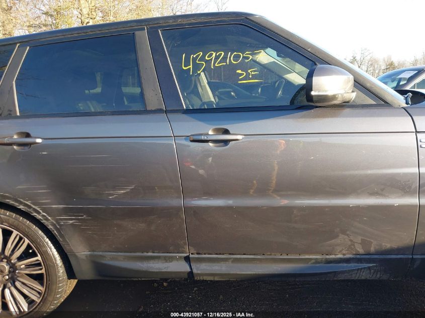 2015 Land Rover Range Rover Sport 3.0L V6 Supercharged Hse VIN: SALWR2VF9FA507595 Lot: 43921057