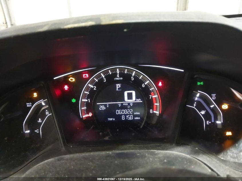 2016 Honda Civic Lx VIN: 19XFC2F53GE089435 Lot: 43921067