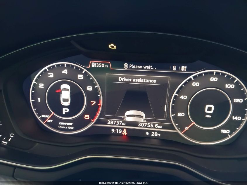 2019 Audi A5 45 Premium VIN: WAUENCF56KA057941 Lot: 43921110