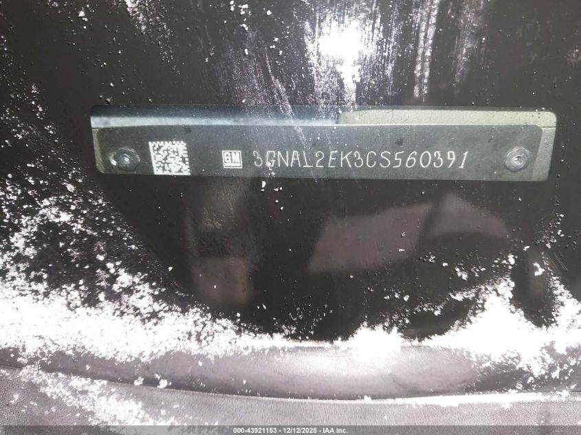 2012 Chevrolet Captiva Sport 2Ls VIN: 3GNAL2EK3CS560391 Lot: 43921153