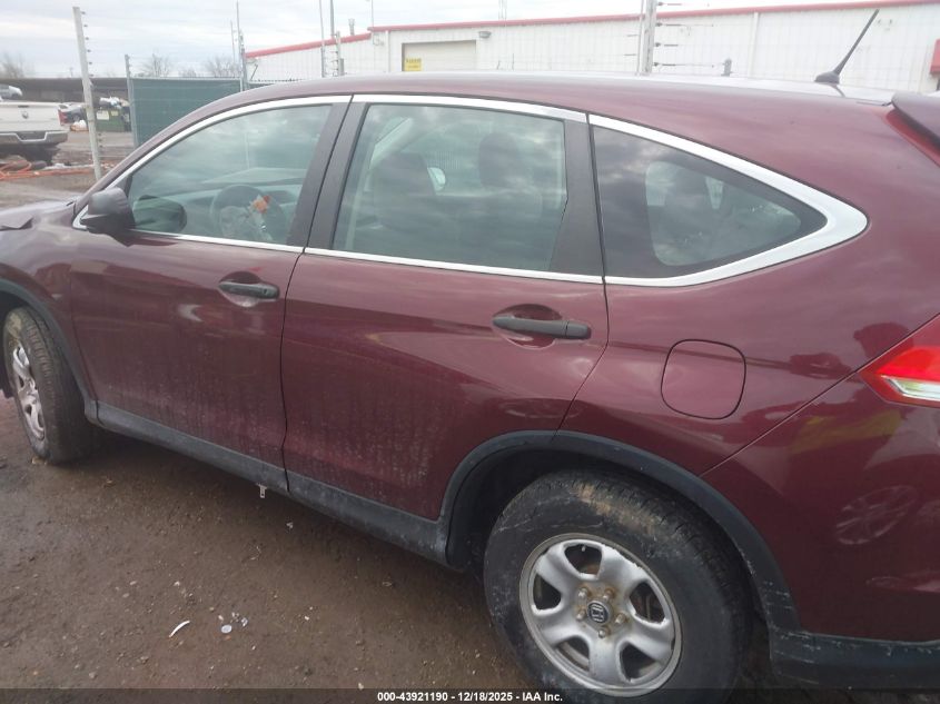 2013 Honda Cr-V Lx VIN: 5J6RM4H31DL067187 Lot: 43921190