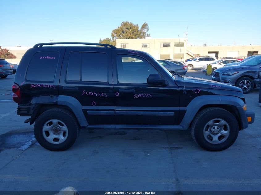 2007 Jeep Liberty Sport VIN: 1J4GK48K87W629528 Lot: 43921205