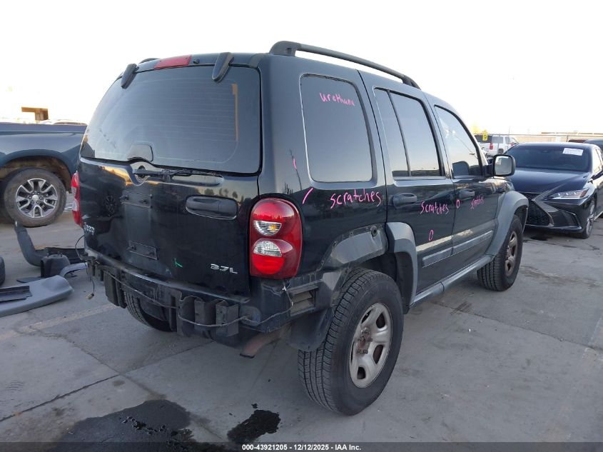 2007 Jeep Liberty Sport VIN: 1J4GK48K87W629528 Lot: 43921205