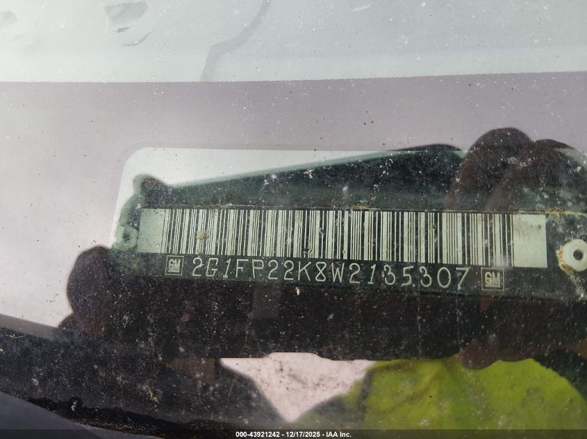 1998 Chevrolet Camaro VIN: 2G1FP22K8W2135307 Lot: 43921242