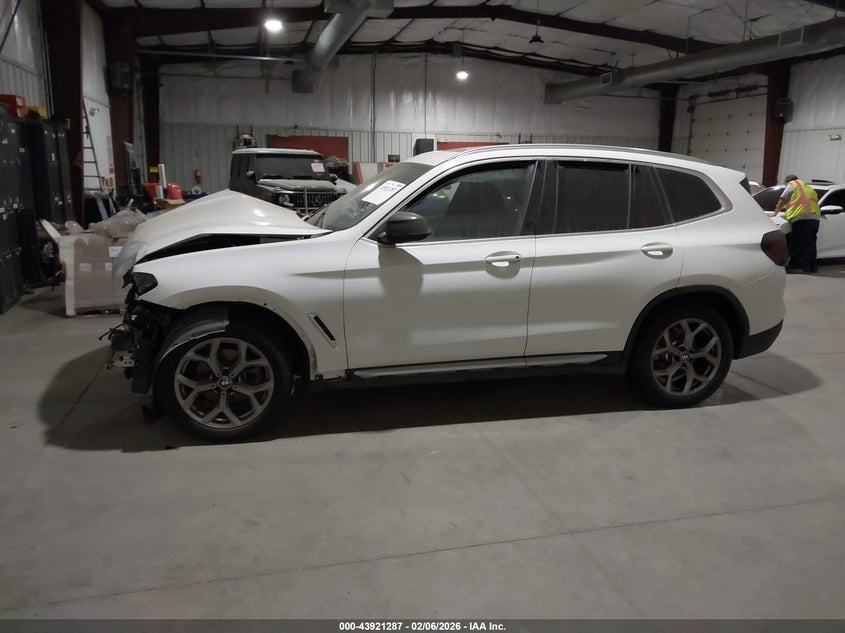 2022 BMW X3 Sdrive30I VIN: 5UX43DP0XN9L75482 Lot: 43921287