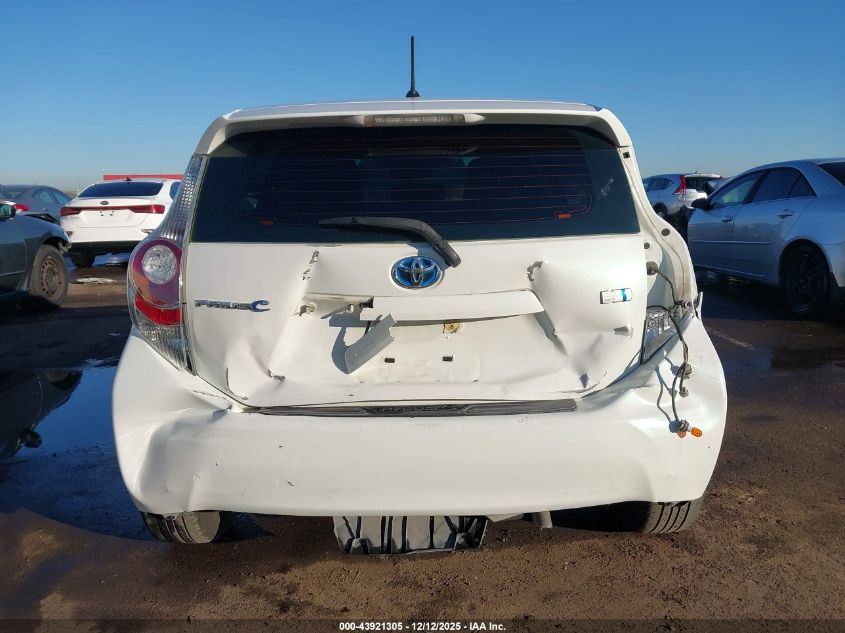 2013 Toyota Prius C One VIN: JTDKDTB35D1545181 Lot: 43921305