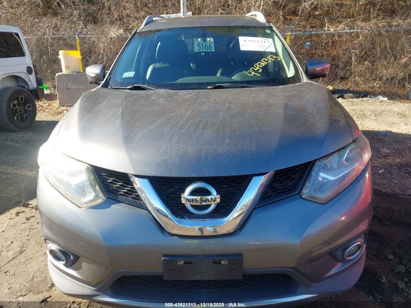 2015 Nissan Rogue Sl VIN: 5N1AT2MV4FC761341 Lot: 43921313