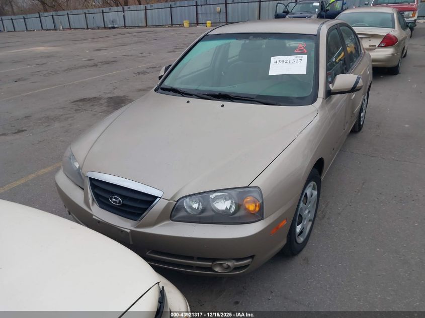 2006 Hyundai Elantra Gls/Limited VIN: KMHDN46D76U363543 Lot: 43921317