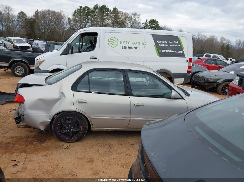 2001 Toyota Corolla Le VIN: 2T1BR12E71C507692 Lot: 43921337
