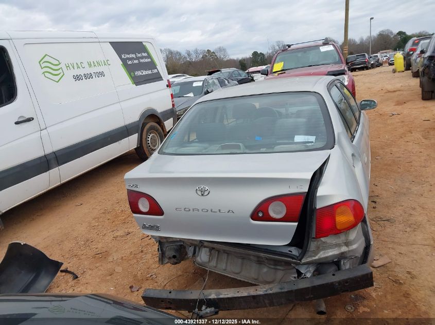 2001 Toyota Corolla Le VIN: 2T1BR12E71C507692 Lot: 43921337
