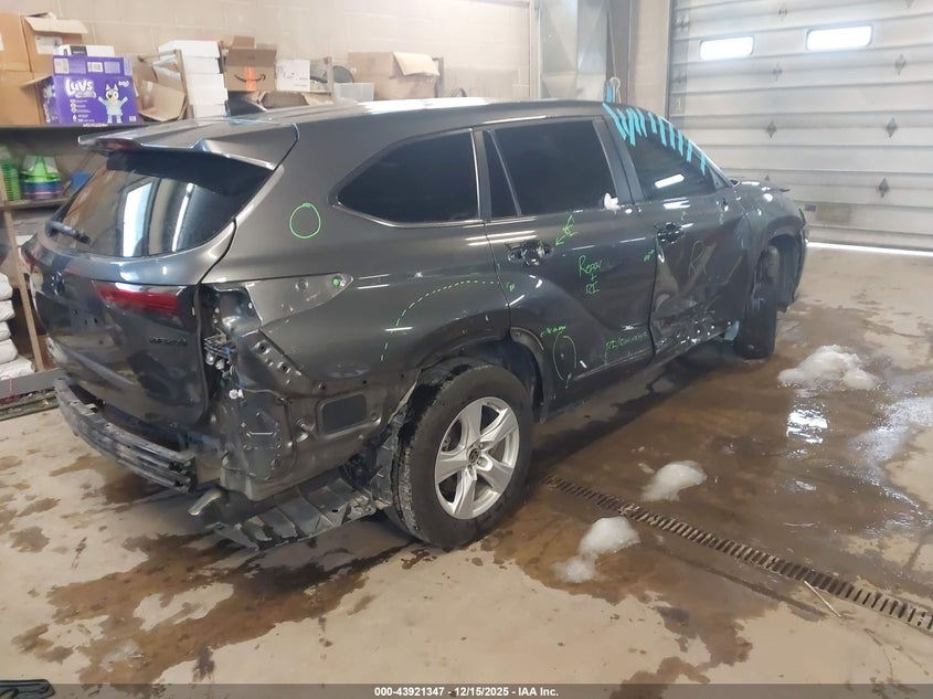 Vin: 5tdzarah0ps526312, lot: 44416955, toyota highlander hybrid le 20234