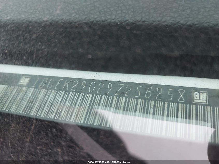 2009 Chevrolet Silverado 1500 Lt VIN: 1GCEK29029Z256258 Lot: 43921350