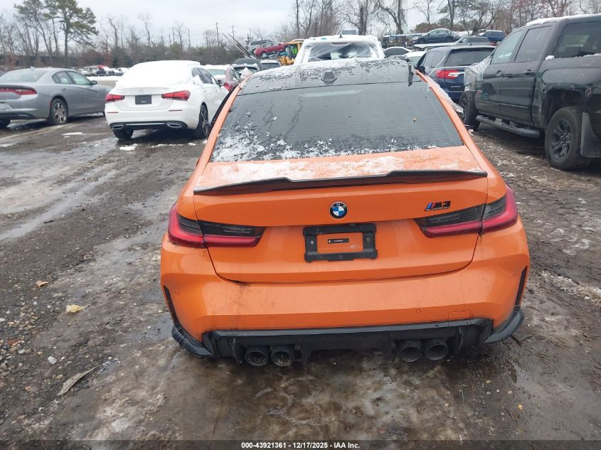 2024 BMW M3 Competition xDrive VIN: WBS43AY0XRFS04472 Lot: 43921361