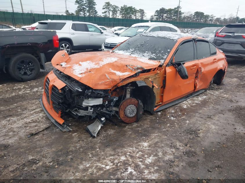 2024 BMW M3 Competition xDrive VIN: WBS43AY0XRFS04472 Lot: 43921361