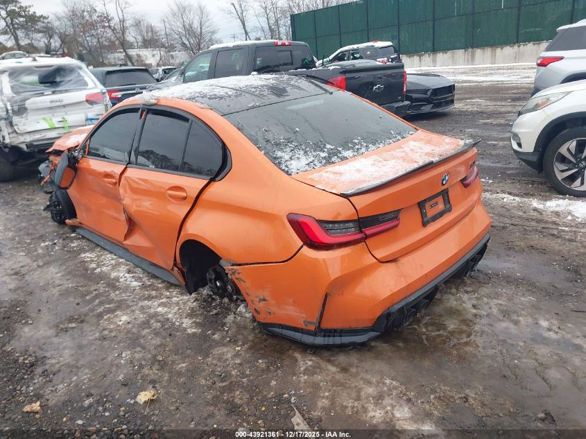 2024 BMW M3 Competition xDrive VIN: WBS43AY0XRFS04472 Lot: 43921361