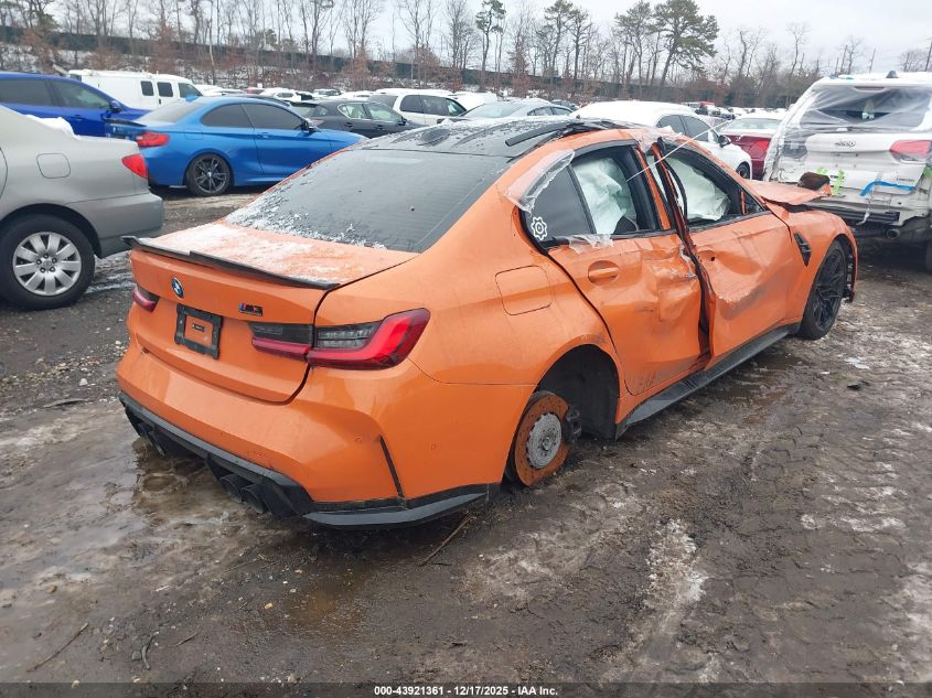 2024 BMW M3 Competition xDrive VIN: WBS43AY0XRFS04472 Lot: 43921361