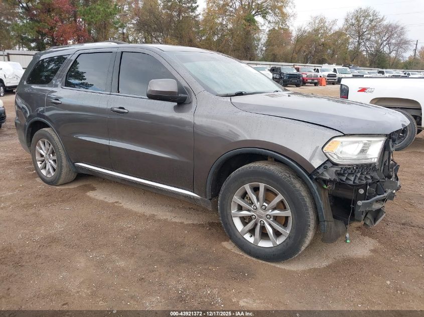 2016 Dodge Durango Sxt VIN: 1C4RDHAGXGC301552 Lot: 43921372