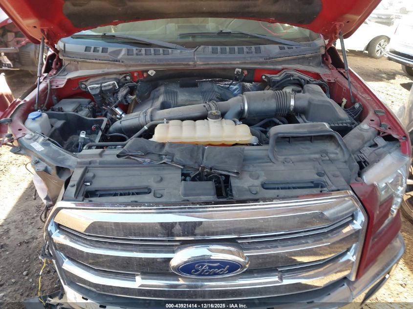 2017 Ford F-150 Lariat VIN: 1FTFW1EG0HFA98766 Lot: 43921414