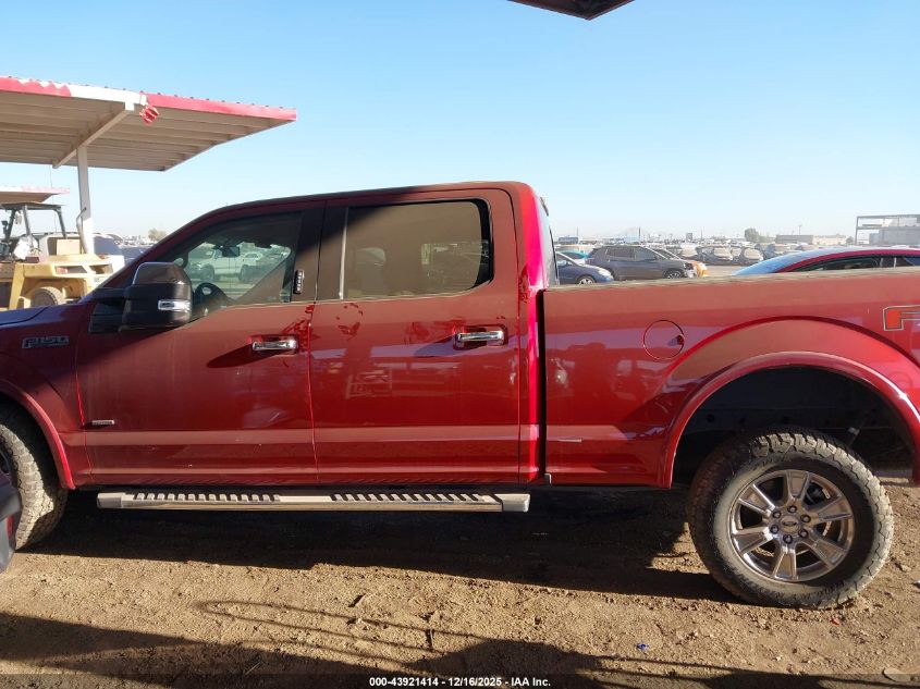 2017 Ford F-150 Lariat VIN: 1FTFW1EG0HFA98766 Lot: 43921414